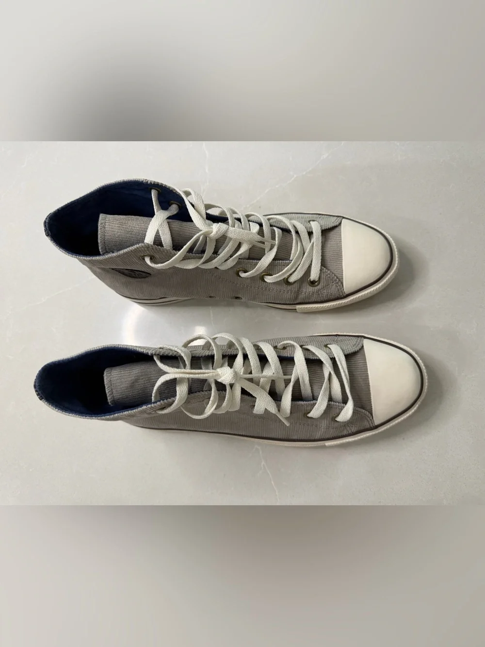 Converse Chuck 70 High Top Corduroy Sneakers Grey, Men’s 10